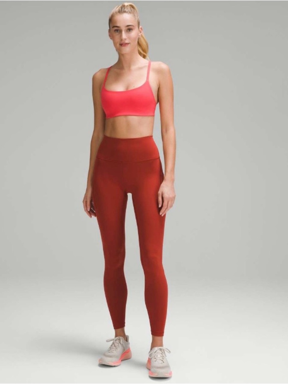 lululemon athletics Wunder Train leggings in Cayenne